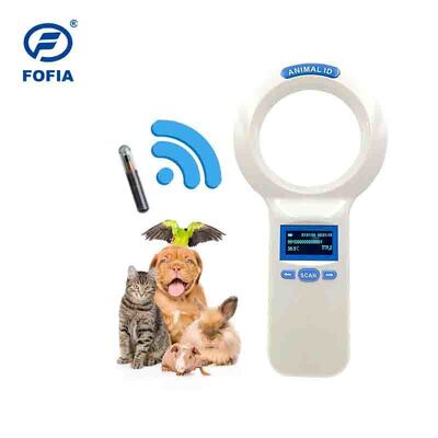 กันน้ำFOFIA PT200 RFID Handheld Reader 128X64 หน้าจอOLEDยาวระยะทางอ่าน 10-20M ISO11784/5 โปรโตคอล