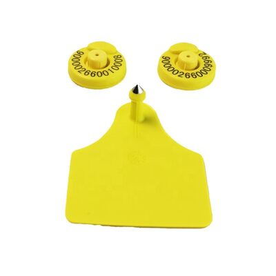 134.2KHz RFID Ear Tag สําหรับการจัดการปศุสัตว์ การระบุสัตว์ ความดัน 350N
