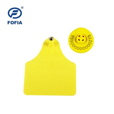 134.2kHz RFID Ear Tag สําหรับสัตว์เลี้ยง พร้อมความเครียด 350N พร้อมการรับรอง ICAR