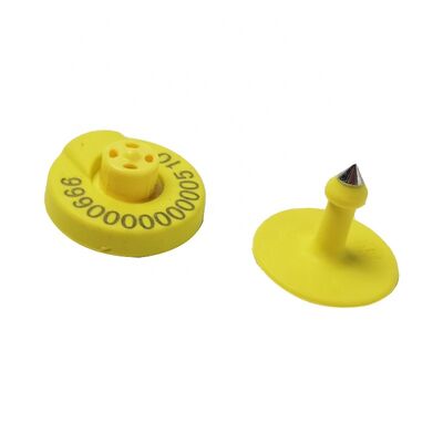 การจัดการสัตว์ RFID Ear Tag มาตรฐานป้องกันการชน IEC 68-2-27 สัตว์