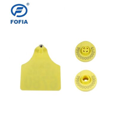การจัดการสัตว์ RFID Ear Tag มาตรฐานป้องกันการชน IEC 68-2-27 สัตว์