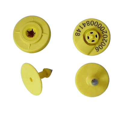 การจัดการสัตว์ RFID Ear Tag มาตรฐานป้องกันการชน IEC 68-2-27 สัตว์