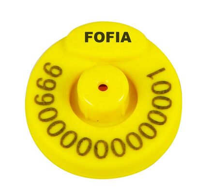 แท็กหู RFID อิเล็กทรอนิกส์ที่ได้รับการรับรองจาก FOFIA เต็มรูปแบบสำหรับปศุสัตว์