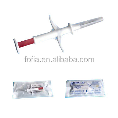 Fofia 2026 สินค้ายอดนิยมใหม่ RFID 134.2kHz วัสดุ PP ไมโครชิปประจำตัวสัตว์ ทนน้ำ สำหรับฟาร์ม สัตว์เลี้ยง ฉีด 1.5 ปี ป้ายหู RFID