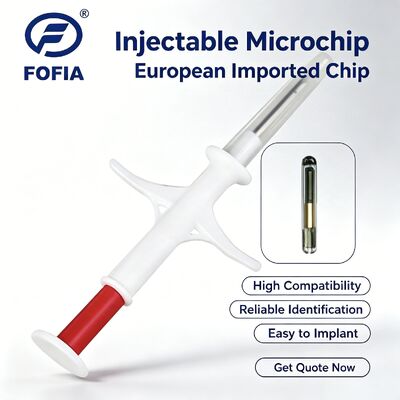 Fofia New ICAR Certified RFID 134.2kHz PP Animal ID Microchip Waterproof for Pets 1.5 Year Warranty