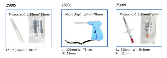 Fofia 2026 สินค้ายอดนิยมใหม่ ไมโครชิปสัตว์เลี้ยง RFID 134.2kHz แบบแยกพลาสติก ZS008 กันน้ำสำหรับฉีดสัตว์เลี้ยง