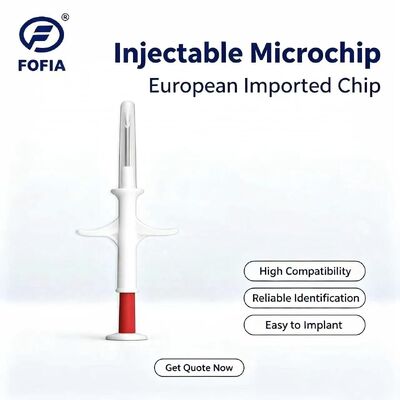 ICAR รับรอง FOFIA RFID 134.2kHz สัตว์ไมโครชิป FDX/EM4305 ชิป IP67 กันน้ําสําหรับสัตว์เลี้ยง พลาสติกฉีด