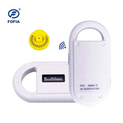 Fofia มือถือพลาสติกสัตว์ Microchip RFID Card Reader PT160 134.2kHz OLED Screen USB แบตเตอรี่ลิธีโอ CE รับรอง ISO