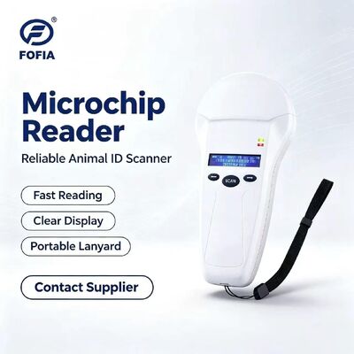 สื่ออ่านมือแบบ RFID ทนทาน FOFIA PT580 125kHz/134.2kHz ISO11784/5 128x32 OLED Screen ระยะอ่าน 10-20m USB/สําหรับสัตว์เลี้ยง