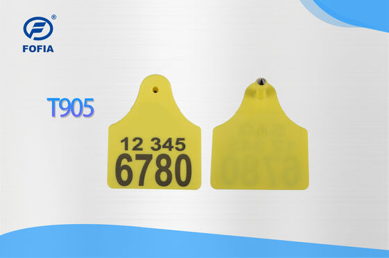 ICAR T904+T905 ชุดหูฟังติดตามสัตว์ใหม่คุณภาพสูง RFID พลาสติก TPU 70*57 มม. การเข้ารหัสเลเซอร์ รับประกัน 3 ปี ฟาร์ม