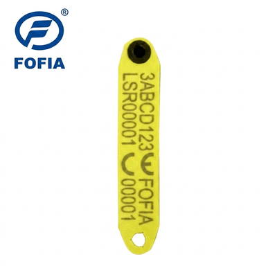 ป้ายหูอิเล็กทรอนิกส์ Fofia ทนความร้อนสูง ป้องกันการหลุดร่วง ET969 สำหรับแกะสีเหลือง วัสดุ TPU RFID
