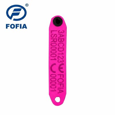 ป้ายหูอิเล็กทรอนิกส์ Fofia ทนความร้อนสูง ป้องกันการหลุดร่วง ET969 สำหรับแกะสีเหลือง วัสดุ TPU RFID