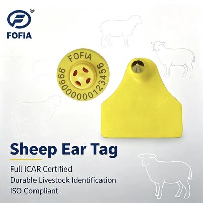 รวมกันกันน้ําทนทาน อิเล็กทรอนิกส์ แกะ แกะสัตว์ติดตามหู Tag ใหม่คุณภาพสูง RFID TPU เลเซอร์โคด 3 ปี