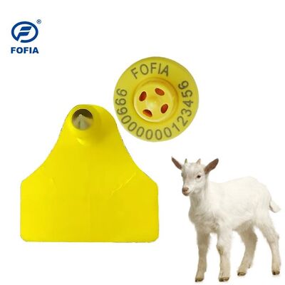ป้ายหูอิเล็กทรอนิกส์สำหรับแกะและแพะ Fofia ET957+T967 สำหรับใช้ในฟาร์ม ระบบติดตาม RFID TPU การเข้ารหัสเลเซอร์ คุณภาพสูง อายุการใช้งาน 3 ปี