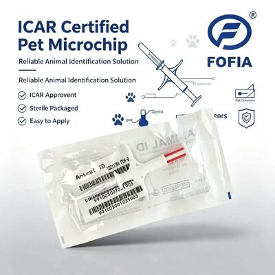 ทนทาน Fofia ใหม่ขายร้อน RFID 134.2kHz PP วัสดุสุนัข ID ไมโครชิป กันน้ํา เกษตรกรรม ใช้สัตว์เลี้ยงฉีด 1.5 ปี
