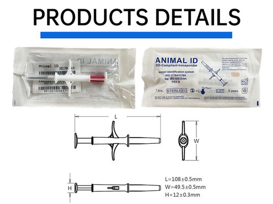 ทนทาน Fofia ใหม่ขายร้อน RFID 134.2kHz PP วัสดุสุนัข ID ไมโครชิป กันน้ํา เกษตรกรรม ใช้สัตว์เลี้ยงฉีด 1.5 ปี