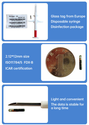 ทนทาน Fofia ใหม่ขายร้อน RFID 134.2kHz PP วัสดุสุนัข ID ไมโครชิป กันน้ํา เกษตรกรรม ใช้สัตว์เลี้ยงฉีด 1.5 ปี