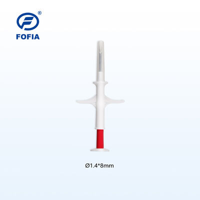 FOFIA ZS007 RFID 134.2kHz ไมโครชิพสัตว์ FDX/EM4305 ชิป IP67 กันน้ำ บรรจุภัณฑ์พลาสติกสำหรับฉีดสัตว์เลี้ยงและปศุสัตว์ ใหม่ 1.5 นิ้ว