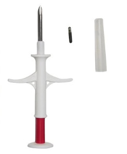 6.86g ISO Transponder Microchip Syringe การฆ่าเชื้อด้วยแก๊ส EO 1.4*8 มม