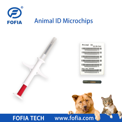 134.2khz 1.4 มม. แท็กแก้ว ISO Transponder Microchip