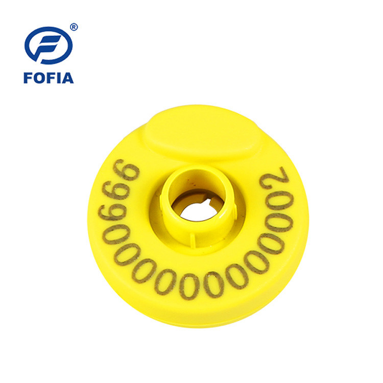 วัสดุ TPU RFID Tag หูสําหรับการระบุหมู ชิปยุโรปที่มีความปลอดภัยข้อมูลที่เป็นเอกลักษณ์
