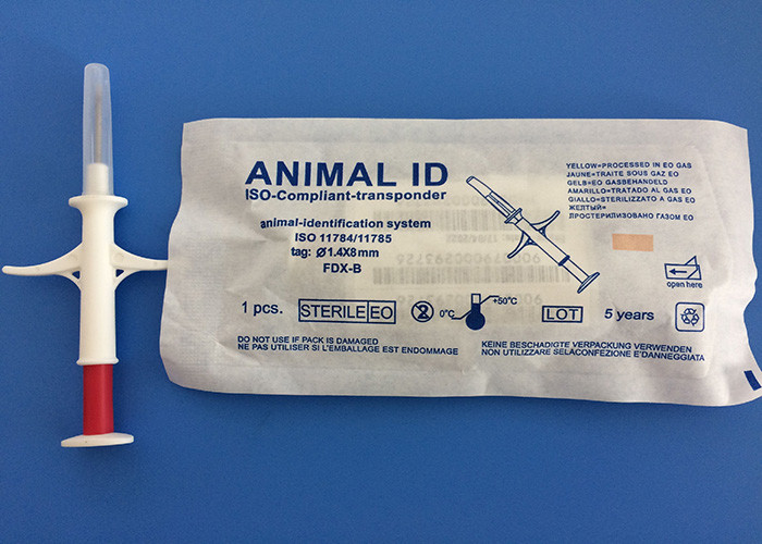 134.2 KHz Dog ID Chip Animal ID Microchip การแก้ไขที่นําไปสู่การระบุสัตว์ที่แม่นยําและปลอดภัย