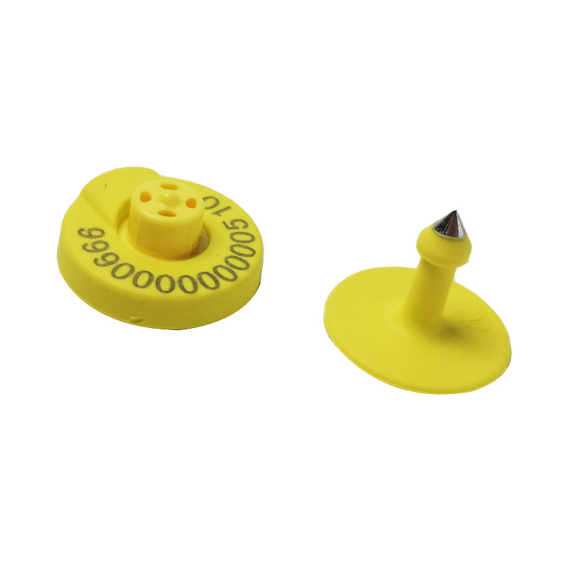 RFID การจัดการสัตว์และการฆ่าสัตว์ ET907 ISO ความปลอดภัยสูง Smart Ear Tag สําหรับวัว