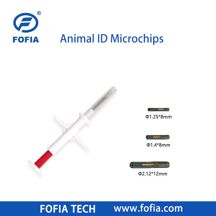 ไมโครชิปที่ใส่ใส่ในม้า 134.2khz Rfid สัตว์ชิป Pet Id ไมโครชิปฉีดสําหรับสัตว์ที่มีฉีด