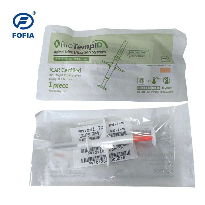 HT003 ชุดไมโครชิป RFID สำหรับม้าและปศุสัตว์ แบบเรียลไทม์ ISO11784/5 FDX-B