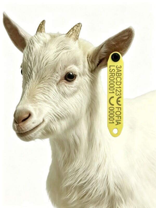 อุณหภูมิสูง ทนต่อการละลาย RFID ใส่เครื่องหมายหูอิเล็กทรอนิกส์สําหรับแกะด้วยวัสดุ TPU และชิป RFID ที่ติดตั้ง