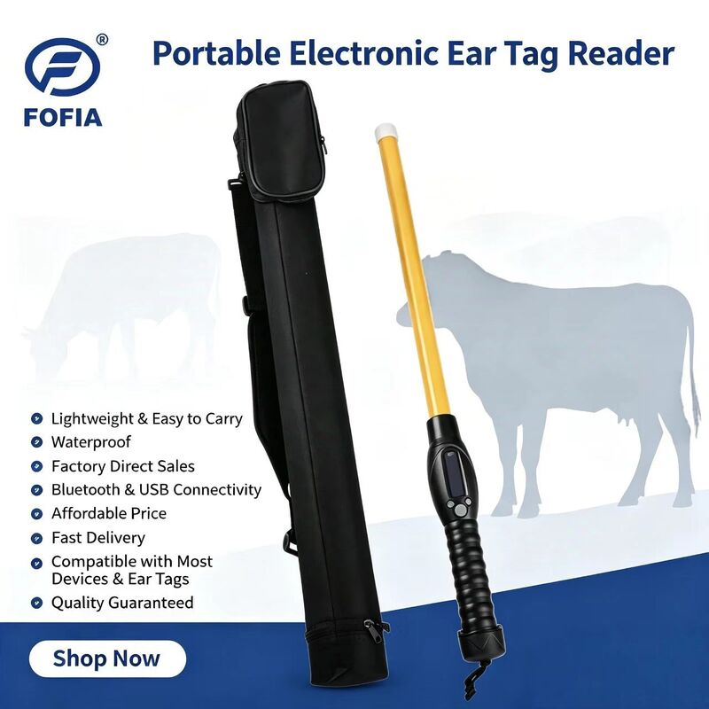 RFID Stick Reader พร้อมจอ OLED ใช้เวลา 12 ชั่วโมง และ IP66 กันฝุ่น กันน้ํา สําหรับสภาพแวดล้อมที่รุนแรง