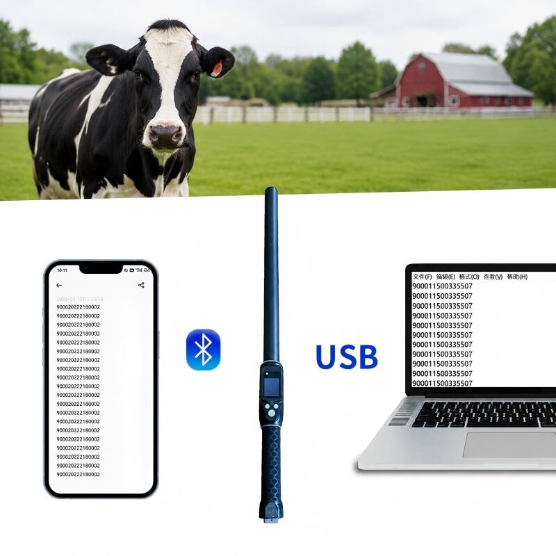 PT290 LF RFID Stick Reader ∙ 134.2KHz แบลูทูธ มือถือสแกนเนอร์ พร้อมโปรโตคอล ISO11784/5 FDX-B และ HDX USB Bluetooth อินเตอร์เฟซ