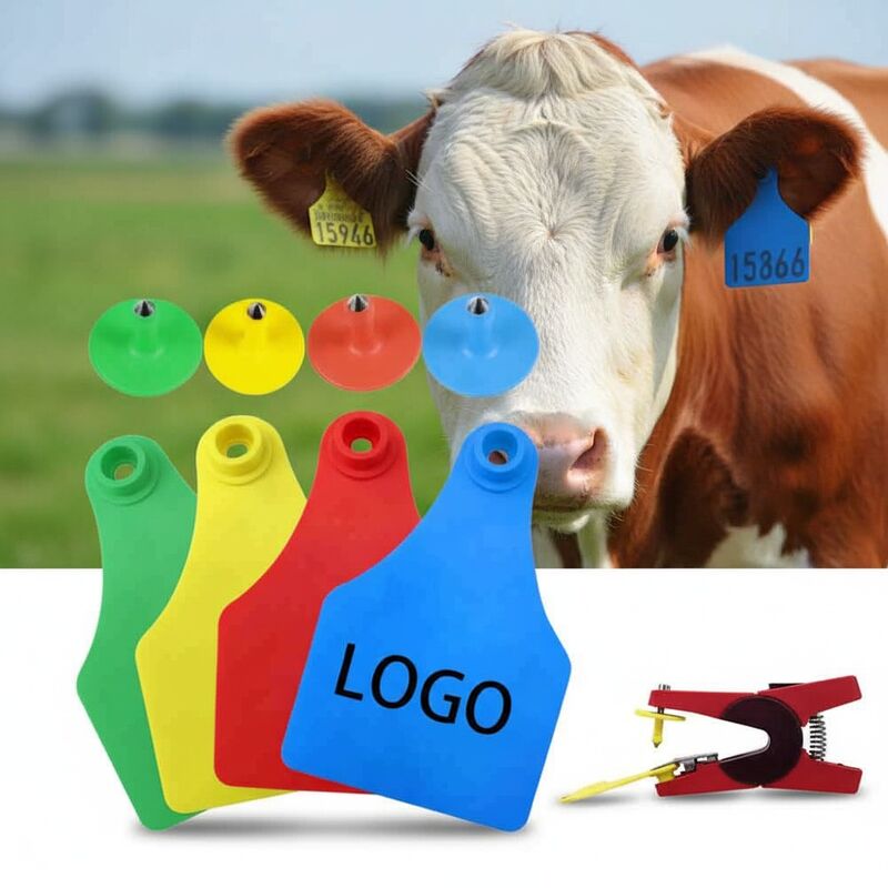 แท็กหูสัตว์ T921 ใหม่ สีเหลือง TPU RFID คุณภาพสูง สําหรับการใช้กับวัวฟาร์ม
