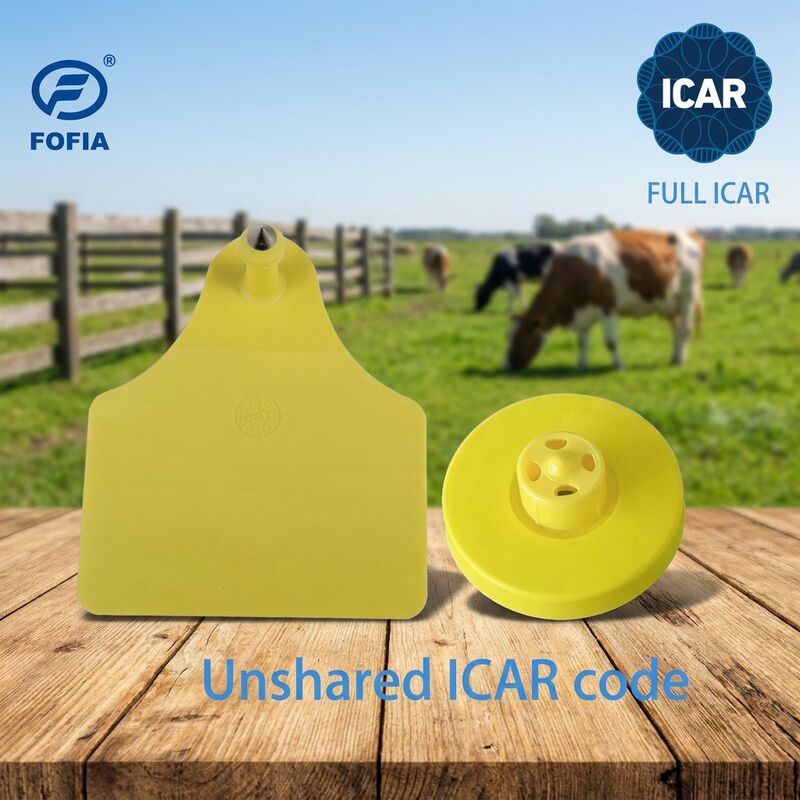 ISO11784/5 FULL ICAR ยืนยัน แท็กหูอิเล็กทรอนิกส์ RFID กันน้ํา แท็กแพะสําหรับการจัดการฟาร์ม