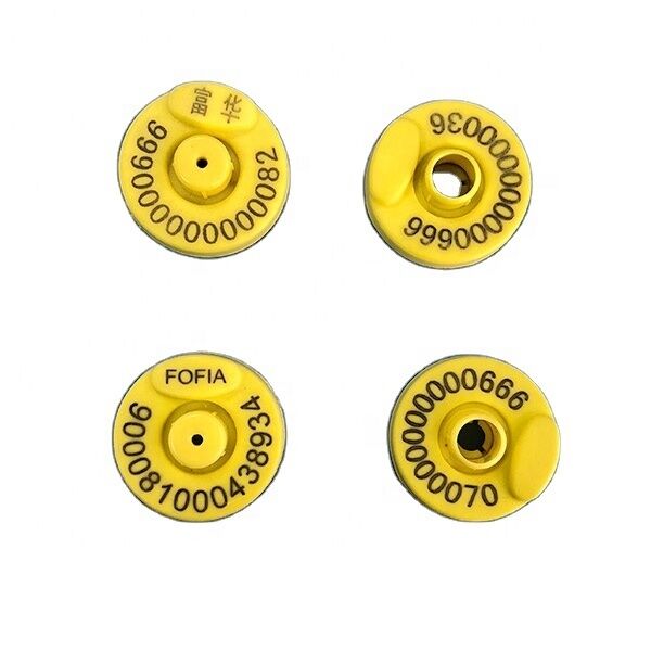 แท็กหูอิเล็กทรอนิกส์ที่กําหนดเองสําหรับวัว เทคโนโลยี RFID FDX-B ประเภทพลาสติก & วัสดุ TPU แบบ ET907