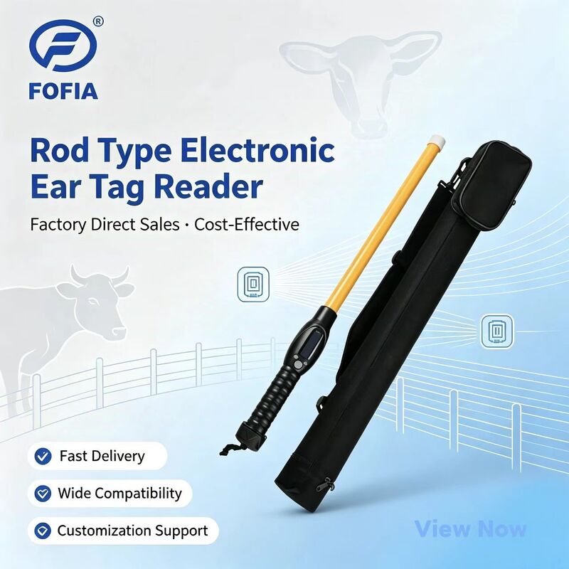FOFIA PT280 RFID Stick Reader มือถือ มีหลายฟังก์ชัน 128x32 OLED Screen ระยะอ่าน 10-20m USB สําหรับ ISO 11784/5
