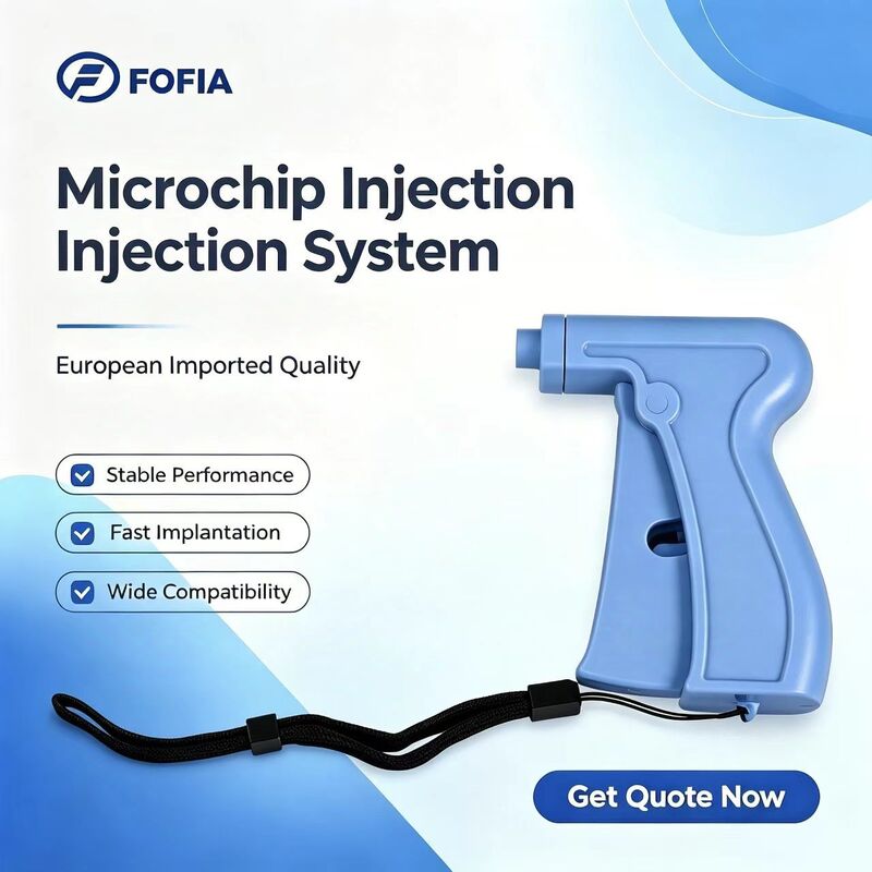 ICAR รับรอง Fofia 2026 ขายดีใหม่ RFID 134.2kHz สุนัขสัตว์ไมโครชิปแบบแยกพลาสติก ZS008 กันน้ำสำหรับสัตว์เลี้ยง