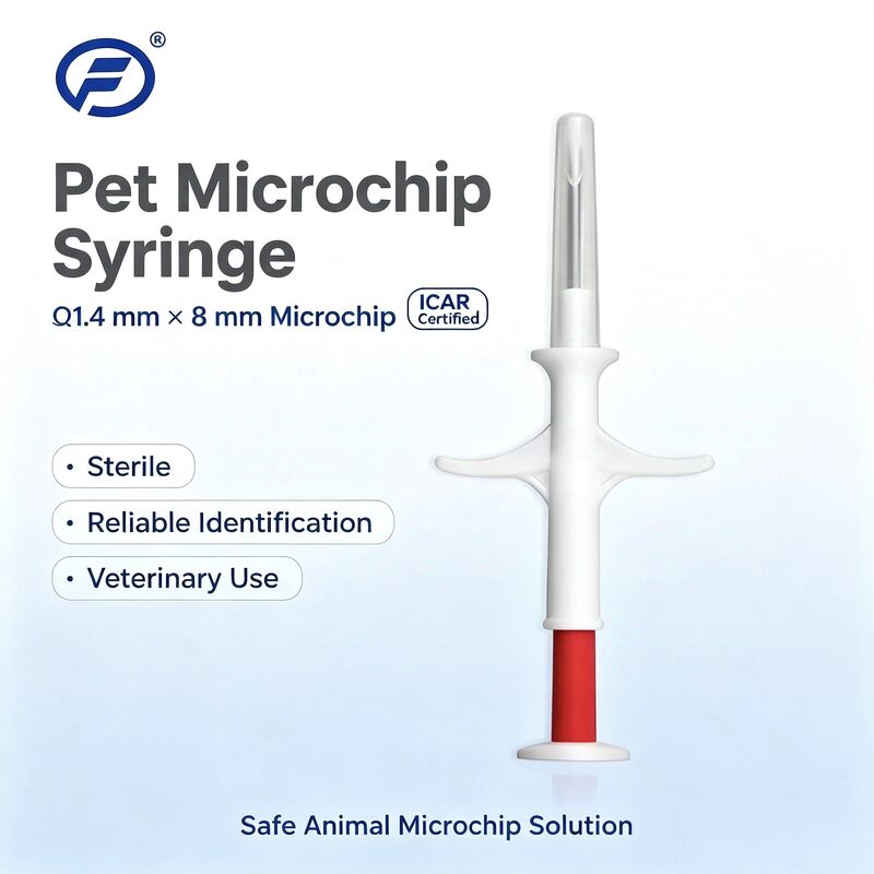 New Fofia ZS007 Dog RFID Microchip 134.2kHz ICAR Certified IP67 Waterproof FDX/EM4305 White 1.5 Year Warranty for Pets