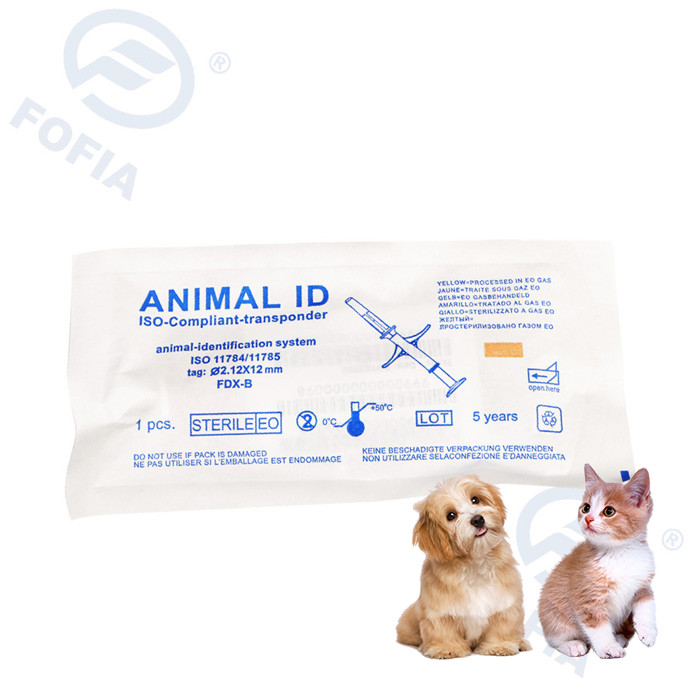 สุนัข RFID ISO ทรานสปอนเดอร์ไมโครชิป, การติดตามสัตว์เลี้ยงหมายเลขไมโครชิป ICAR