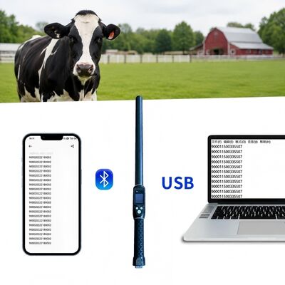 PT290 LF RFID Stick Reader ∙ 134.2KHz แบลูทูธ มือถือสแกนเนอร์ พร้อมโปรโตคอล ISO11784/5 FDX-B และ HDX USB Bluetooth อินเตอร์เฟซ